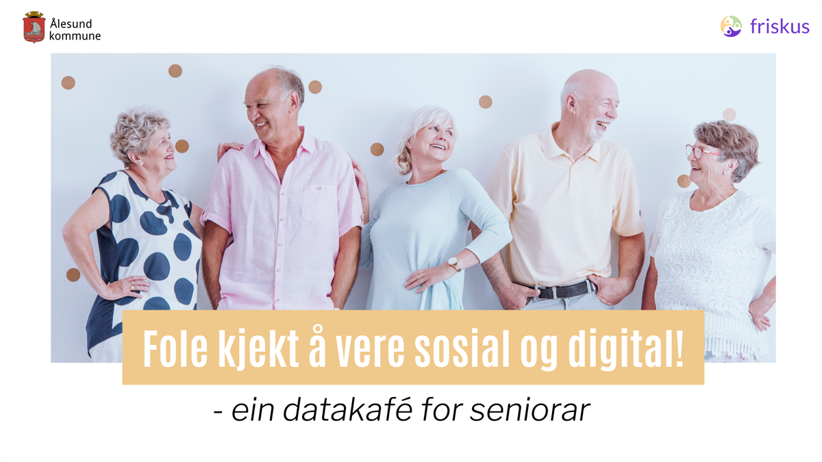 Fole kjekt å vere sosial og digital - ein datakafé for seniorar.
